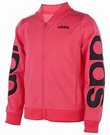 Image result for Adidas Girl Linear Tricot Jacket Black Gold