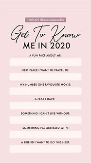 Image result for Get to Know Me Questions Instagram