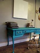 Image result for Turquoise Desk