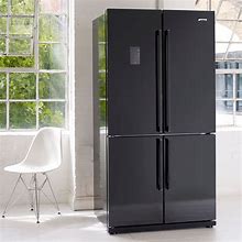 Image result for black 4 door fridge freezer