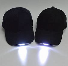 Image result for Baseball Caps with Lights in the Brim