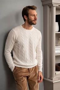 Image result for White Sweater Men