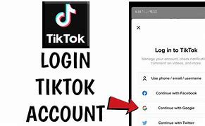 Image result for Log in Tic Tok