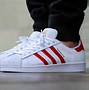 Image result for Adidas Tennis Shoes Grey Red Stripe