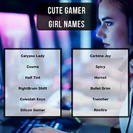 Image result for Good Gamer Girl Names