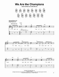 Image result for Free Lead Sheet Music with Lyrics We Are the Champions Queen