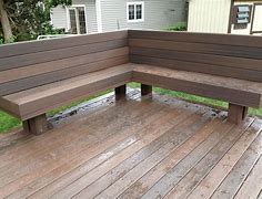 Image result for How to Build Deck Benches