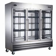 Image result for Stainless Steel Silver Upright Double Glass Door Freezer