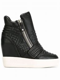 Image result for Ash Black Wedge Sneakers