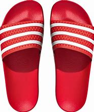 Image result for Adidas Synthetic Red Slides
