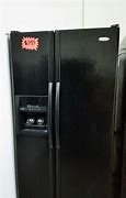 Image result for Vintage Whirlpool Black Refrigerator