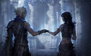 Image result for FF7 Remake Cloud and Tifa Wallpaper