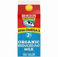 Image result for Horizon Organic Dairy Milk, 1 Percent Lowfat, Chocolate - Plus Dha Omega-3 - Pack Of 18