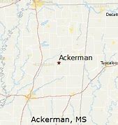 Image result for Ackerman Mississippi Map