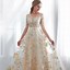Image result for Floral Lace Prom Dresses