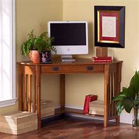 Image result for Wooden Corner Desk