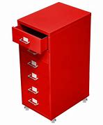 Image result for Red and White Tall File Cabinet