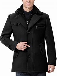 Image result for Winter Coats for Men Black No Hound