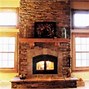 Image result for White Outdoor Fireplace with Cedar Mantel