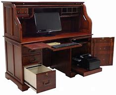 Image result for Antique Roll Top Desk Chairs