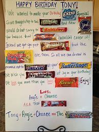 Image result for Candy Bar Birthday Card Sayings