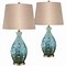 Image result for Elegant Designs Royal Blue Leather Table Lamps Set Of 2
