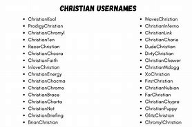 Image result for Godly Username Examples