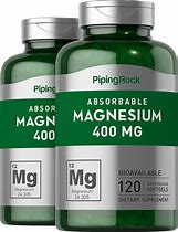 Image result for Magnesium, 400 Mg, 120 Quick Release Softgels, 2 Bottles