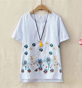 Image result for Embroidered T-Shirt Women