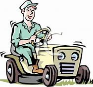 Image result for Man On Riding Lawn Mower Clip Art