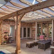 Image result for Pergola with Plastic Roof