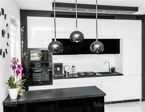 Дизайн черно-белой кухни: идеи и советы для стильного интерьера