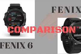 Image result for compare garmin fenix 5 and 6