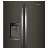 Image result for black stainless steel refrigerator counter depth