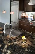 Image result for Black Granite Countertops Kitchen