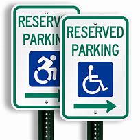 Image result for Handicapped Parking Sign