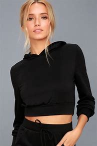 Image result for Crop Top Hoodie Cut Front