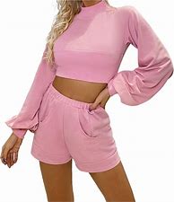 Image result for Cowl Neck Cropped Sweatshirt