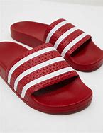 Image result for Red Adidas Adilette Slides