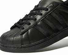 Image result for Adidas Superstar Shoes Men Black Tred