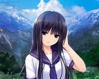 Image result for Japanese Anime Girl Black Hair