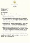 Image result for Trump's Letter to Schumer