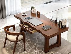 Image result for wooden office desk modern