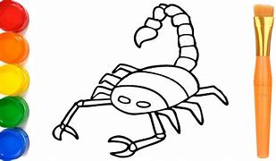 Image result for Easy Cartoon Scorpion