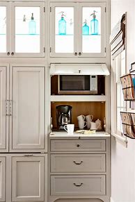 Image result for Built in Cabinet Appliance Garage
