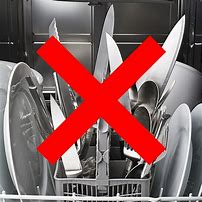 Image result for No Knives in Dishwasher Sign