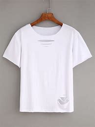 Image result for Ripped White T-Shirt