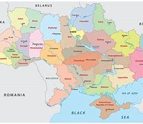 Image result for Ukraine Map with Cities