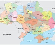 Image result for Map of Ukraine States