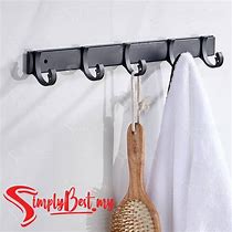 Image result for Black and White Bathroom Clothes Hangers
